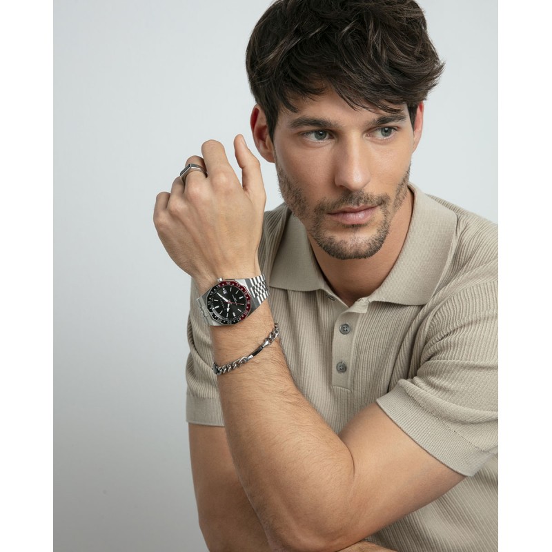 RELOJ V CAJA DE ACERO CON...