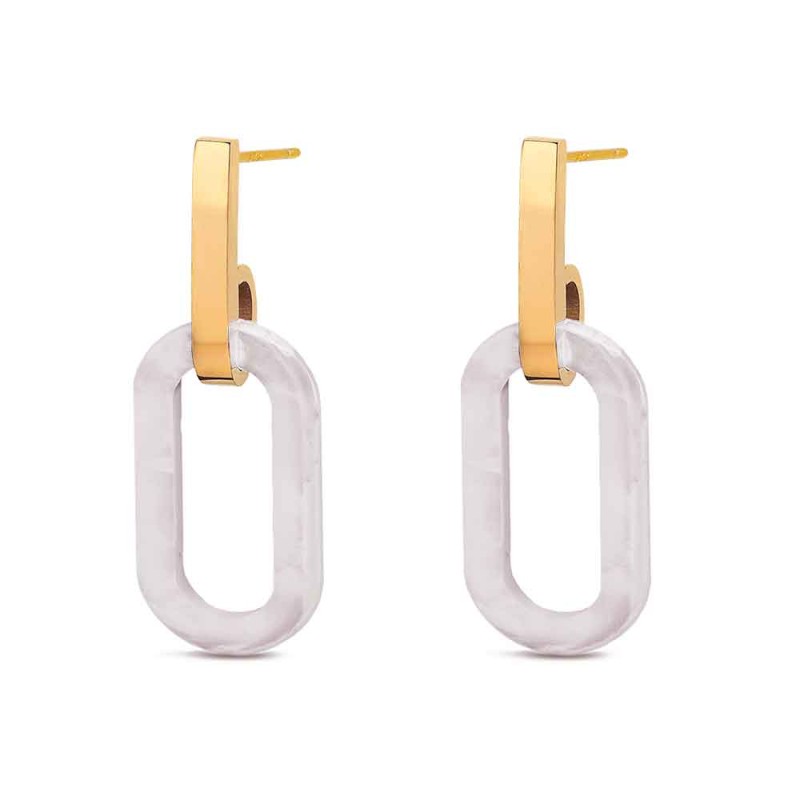 PENDIENTES ACERO Y NACAR...