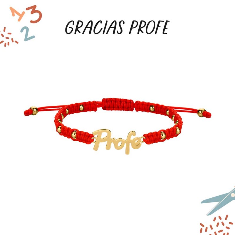PULSERA HILO ROJO BOLITAS...