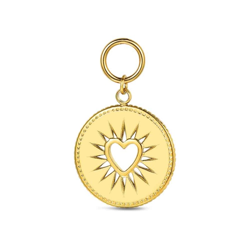 COLGANTE CHARM MEDALLA CORAZON