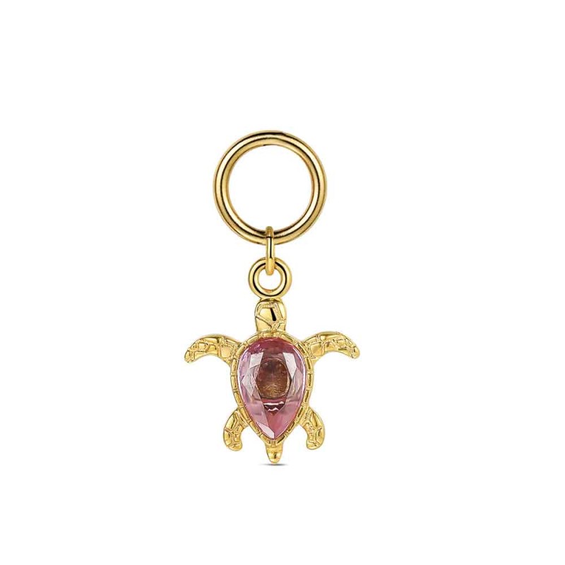 COLGANTE CHARM TORTUGA ROSA