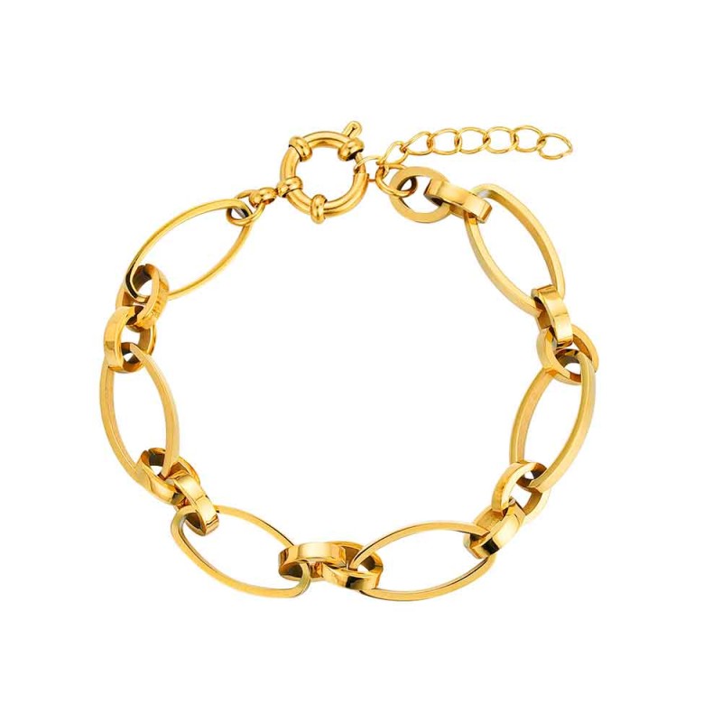 PULSERA ACERO CHAPADO...