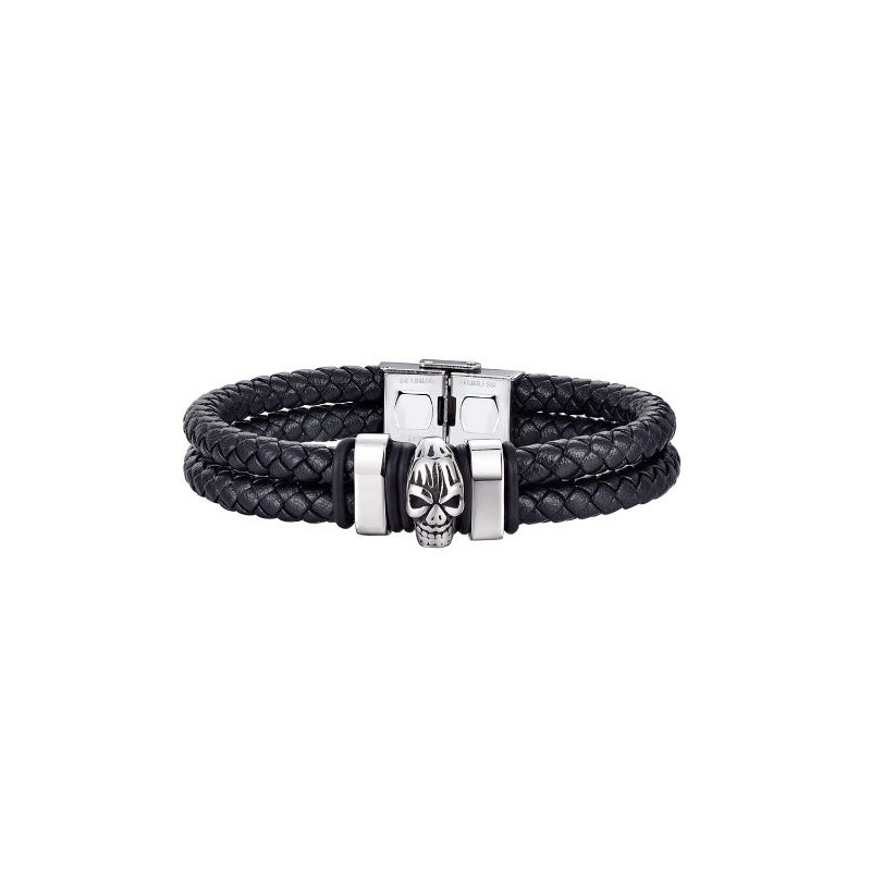 PULSERA CABALLERO DOBLE CUERO