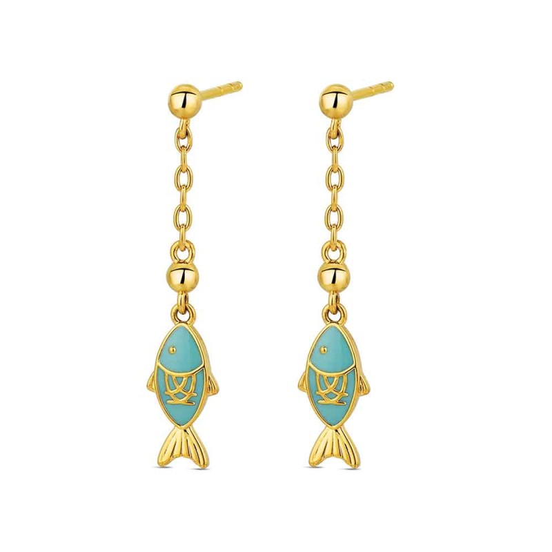PENDIENTES PEZ CADENA