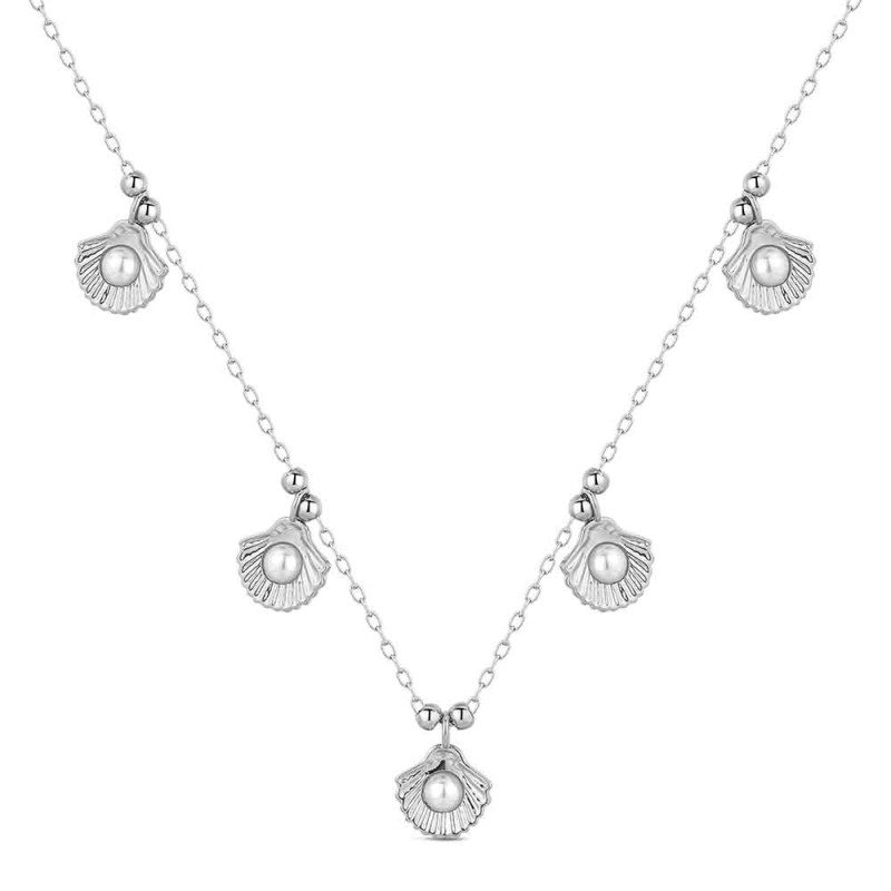 COLLAR CONCHAS Y PERLAS