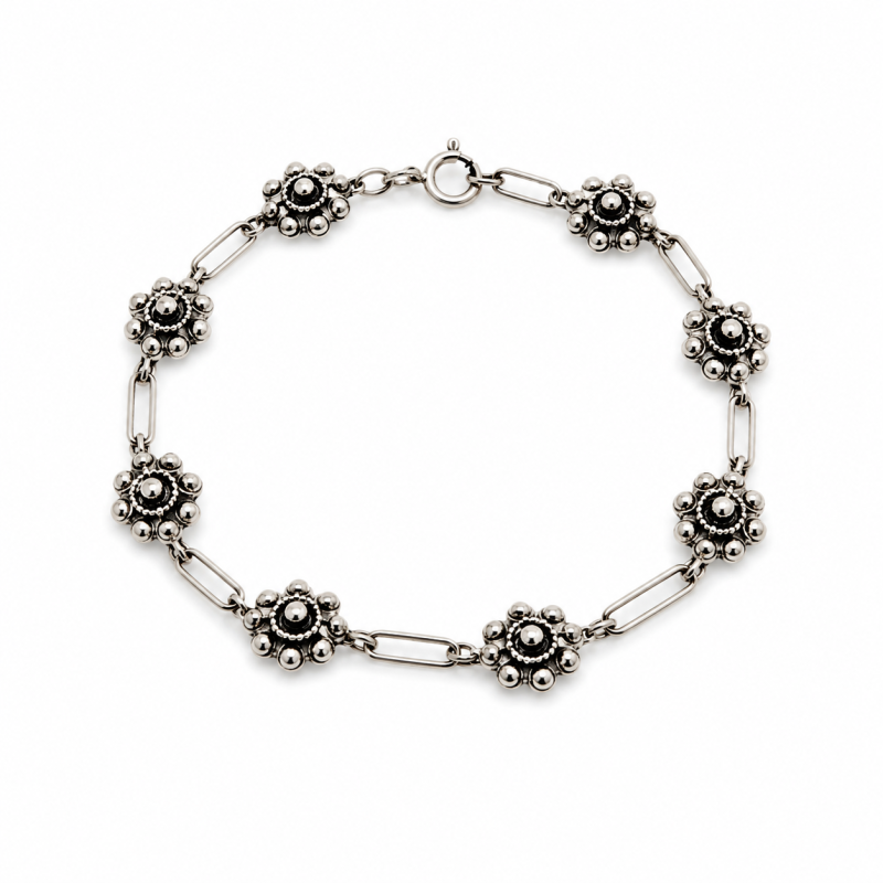 PULSERA PLATA CON OCHO...