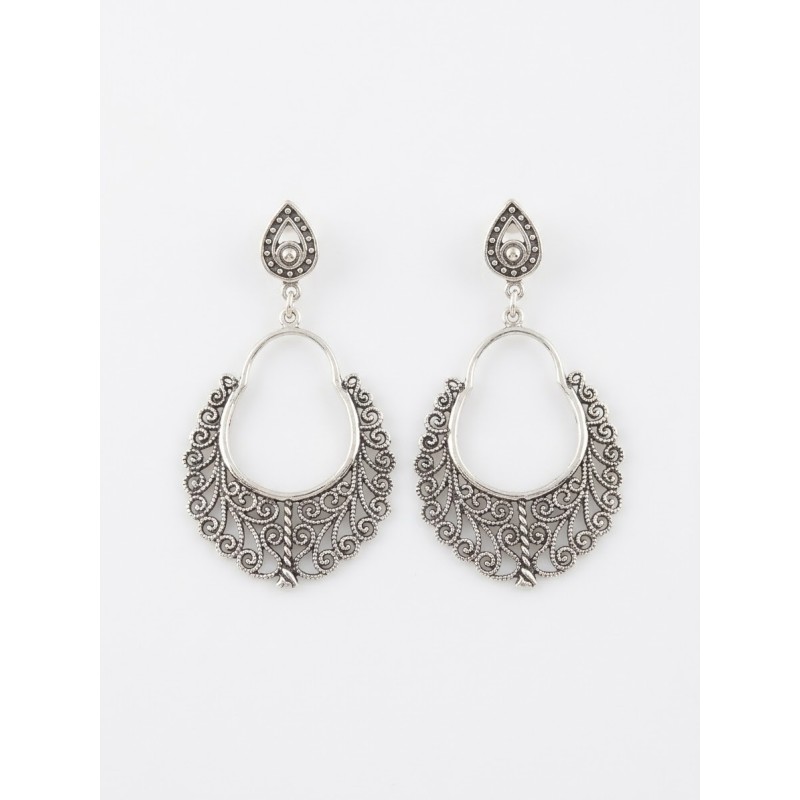 PENDIENTES DE PLATA CON...