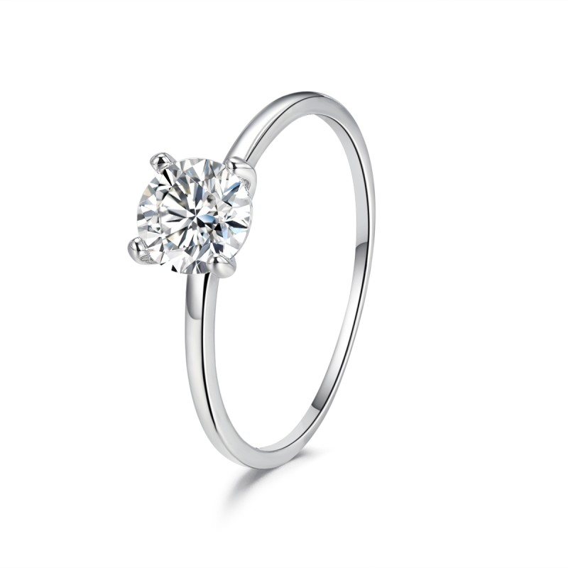 ANILLO SOLITARIO PLATA...