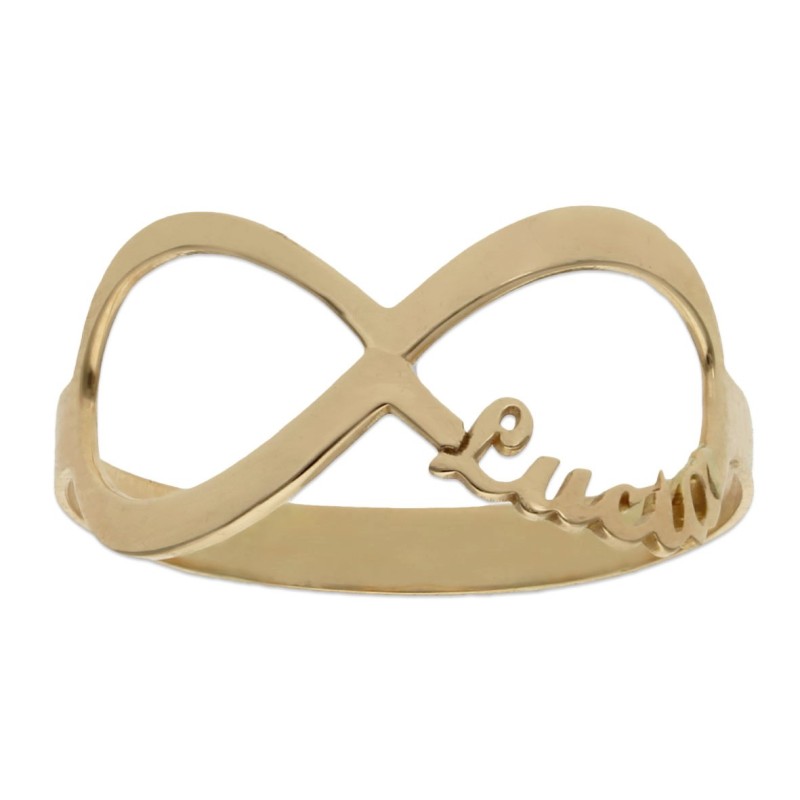 SORTIJA INFINITO NOMBRE ORO 18KL Anillos