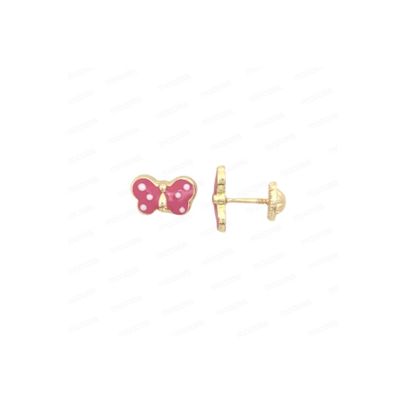 PENDIENTES MARIPOSA ROSA