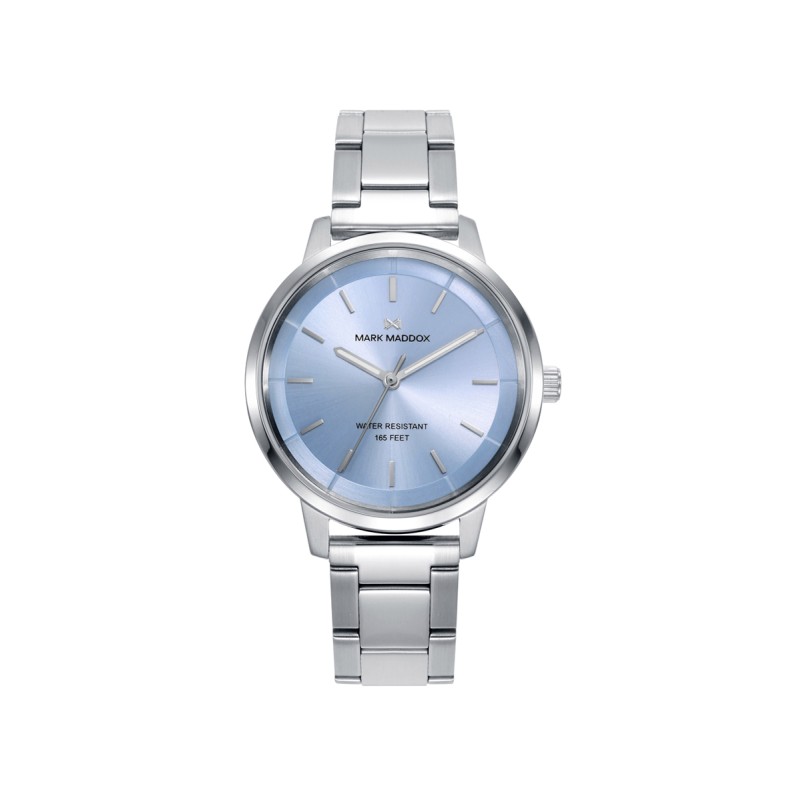 RELOJ ACERO CON ESFERA EN AZUL