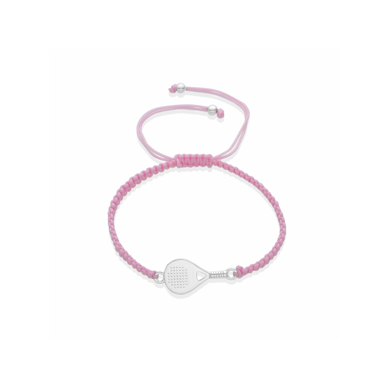 PULSERA PADEL HILO ROSA Y...