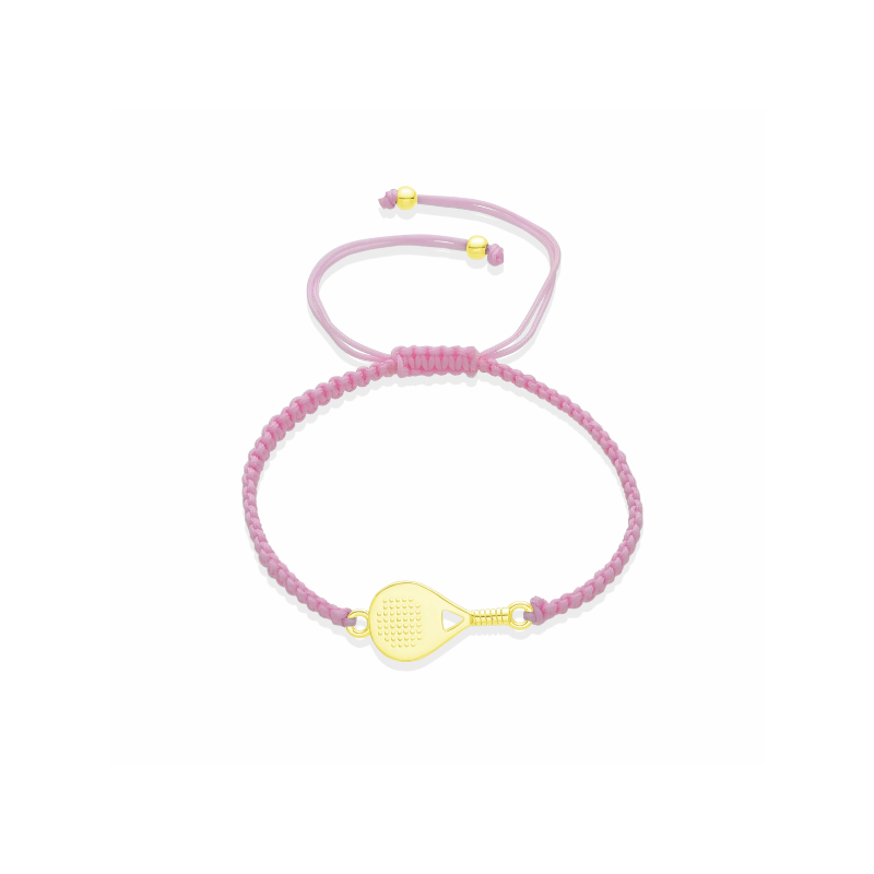 PULSERA PADEL HILO ROSA Y...