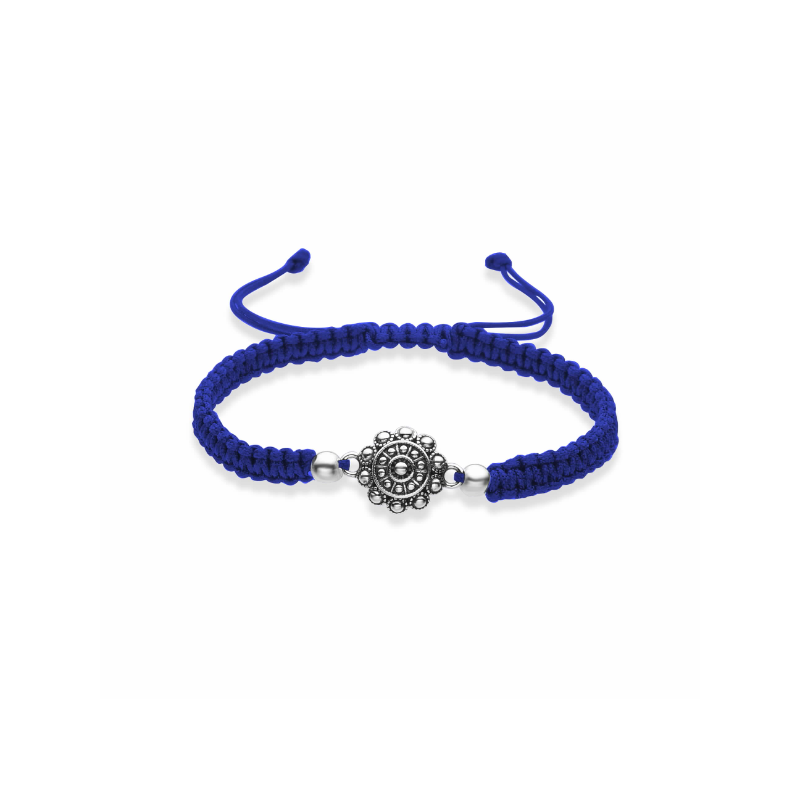 PULSERA  CHARRO HILO AZUL Y...