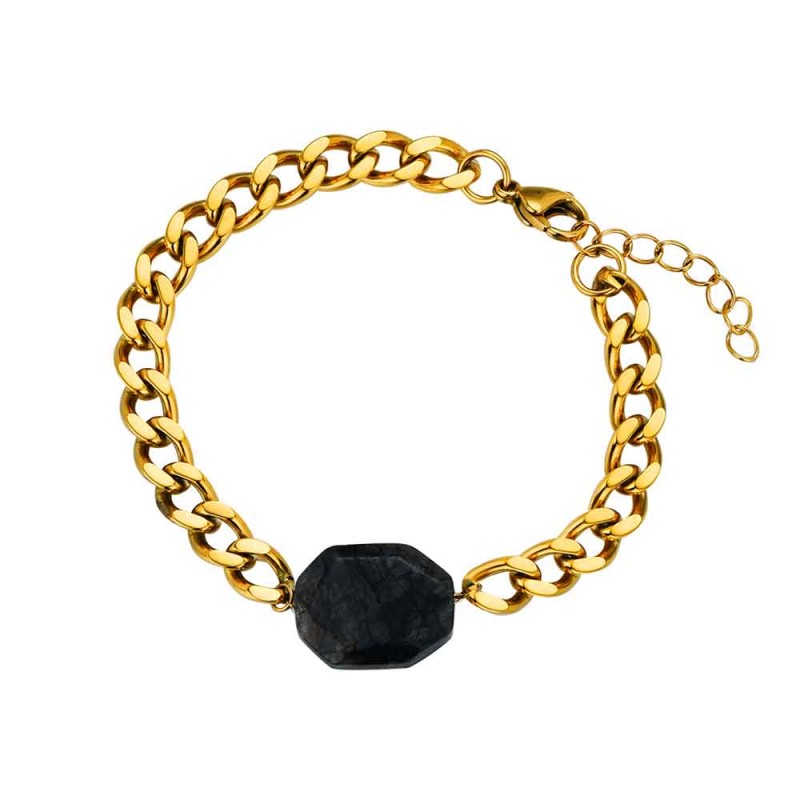 PULSERA ACERO BARBADO CON...