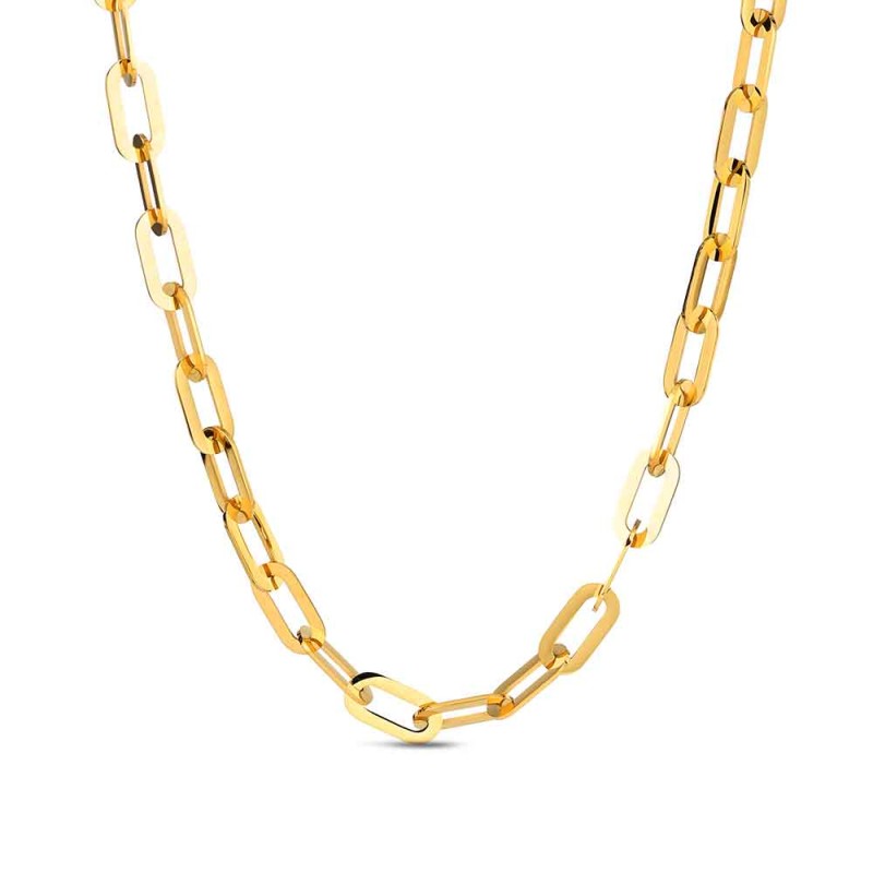 COLLAR ACERO CADENA OVAL