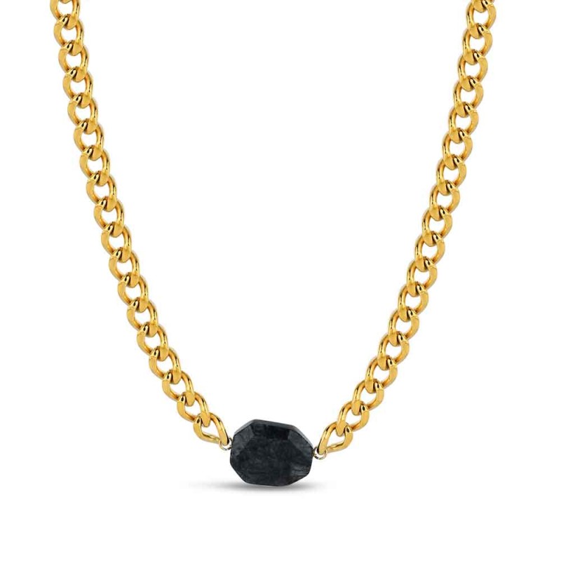 COLLAR ACERO PIEDRA...