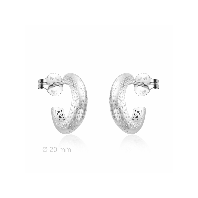 PAR AROS PLATA EFECTO...