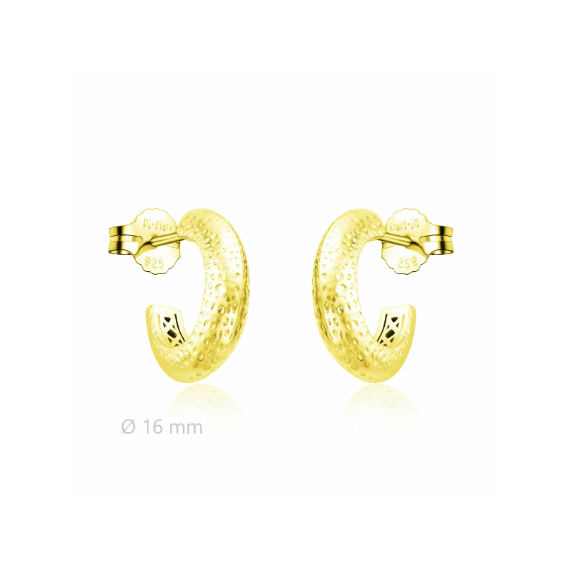 AROS EFECTO MARTILLEADO PLATA