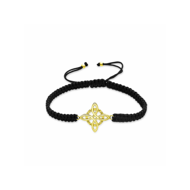 PULSERA NUDO DE BRUJA PLATA...