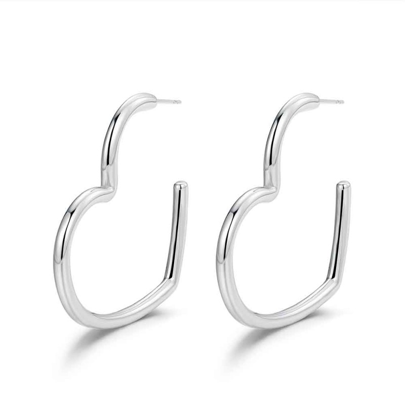 AROS CORAZON GRANDE ACERO...