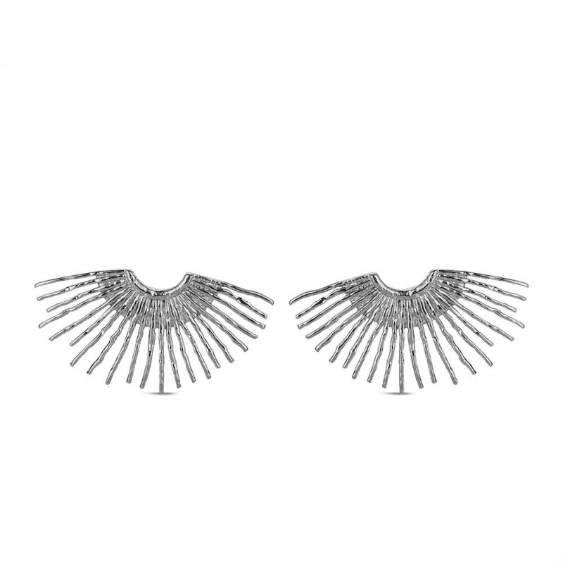 PENDIENTES ABANICO EN ACERO...
