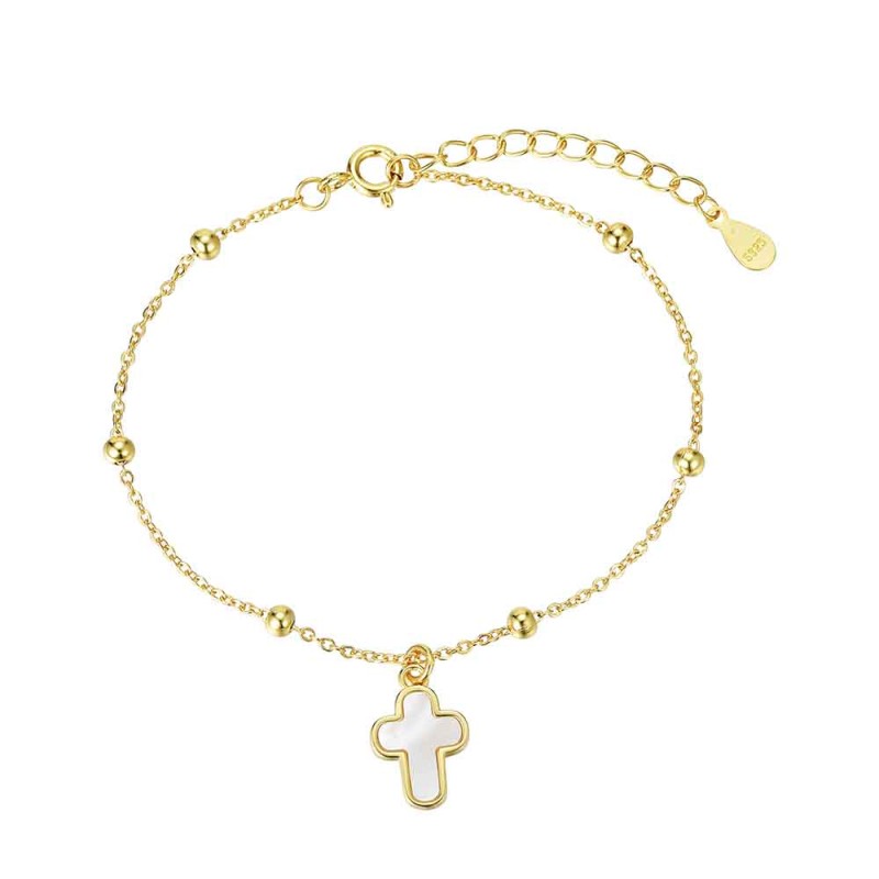 PULSERA DE PLATA CHAPADA EN...