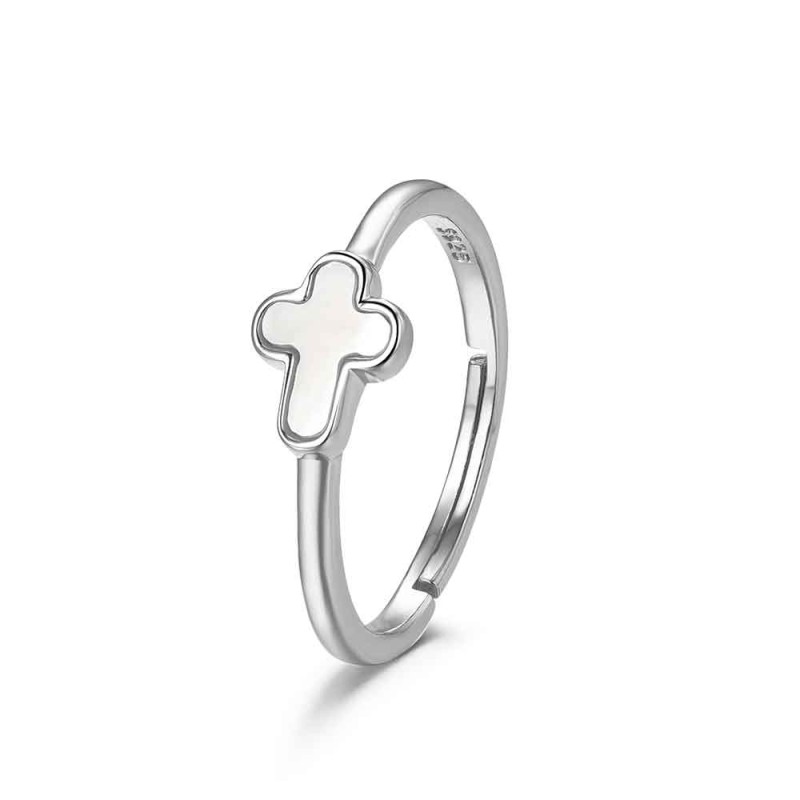 ANILLO PLATA AJUSTABLE CRUZ...