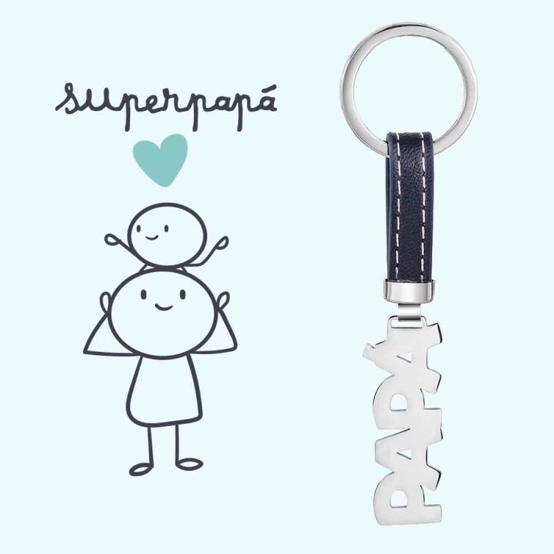 LLAVERO DE ACERO PAPA